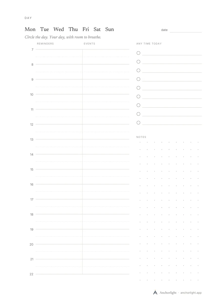 Day page page