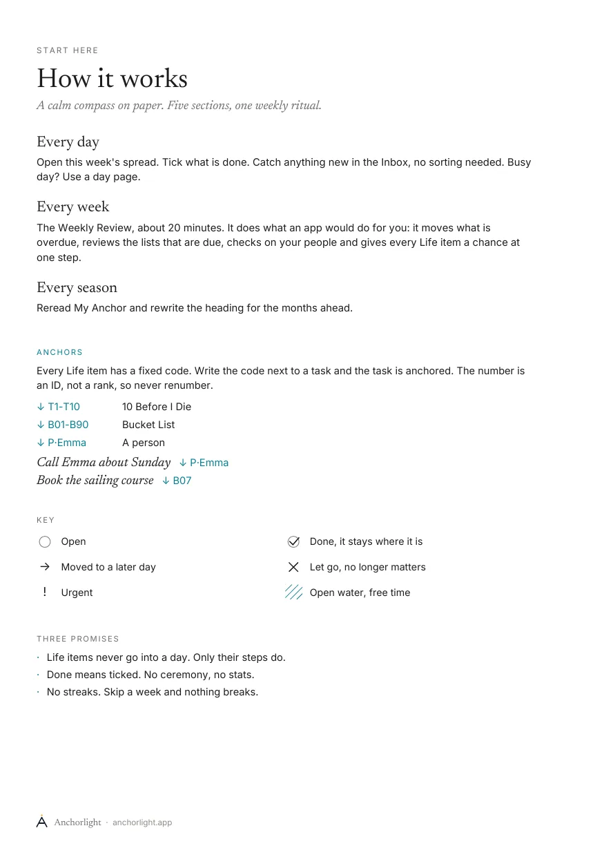 How it works page